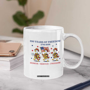 Fireman 250 Years of America Coffee Mug Silly Goose Firefighter Honor Service Freedom TS14 Print Your Wear