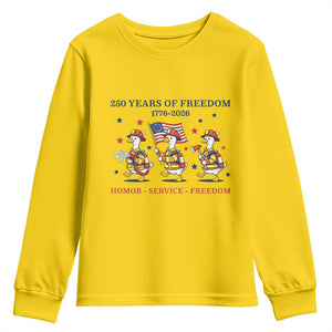Fireman 250 Years of America Youth Sweatshirt Silly Goose Firefighter Honor Service Freedom TS14 Daisy Print Your Wear