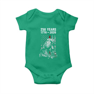 Fireman 250 Years of America Baby Onesie Firefighter Red US Patriotic 4th Of July TS14 Irish Green Print Your Wear