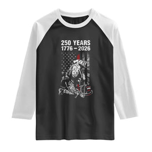 Fireman 250 Years of America Raglan Shirt Firefighter Red US Patriotic 4th Of July TS14 Black White Print Your Wear
