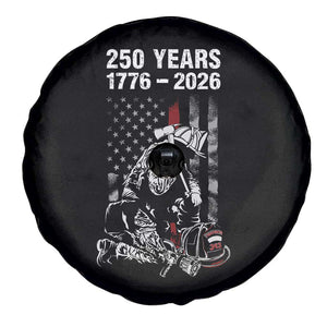 Fireman 250 Years of America Spare Tire Cover Firefighter Red US Patriotic 4th Of July TS14 Print Your Wear