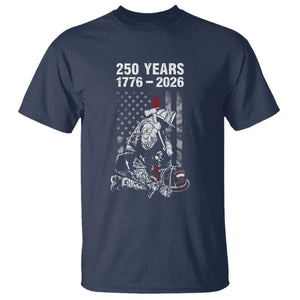 Fireman 250 Years of America T Shirt Firefighter Red US Patriotic 4th Of July TS14 Navy Print Your Wear