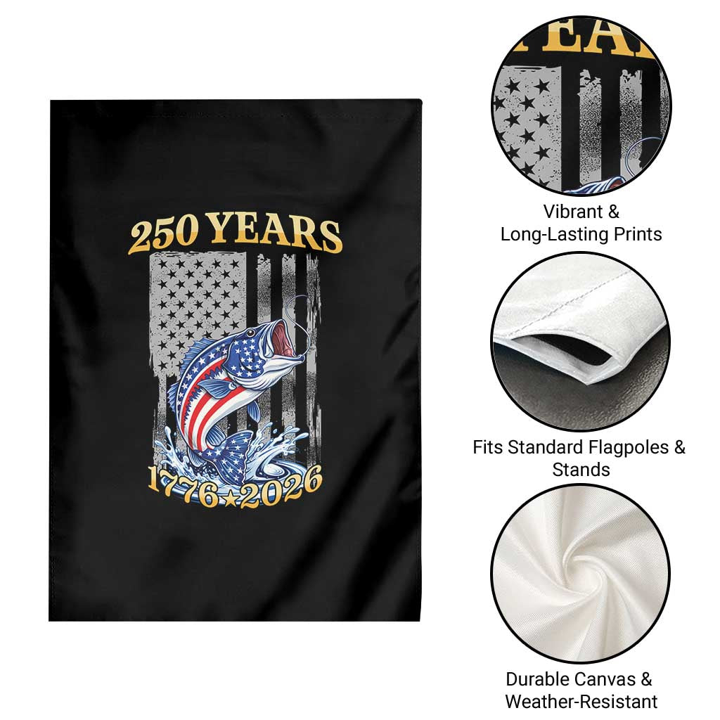 America 250th Fishing Garden Flag Patriotic Fisherman American Flag TS14 Print Your Wear