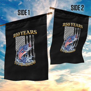 America 250th Fishing Garden Flag Patriotic Fisherman American Flag TS14 Print Your Wear