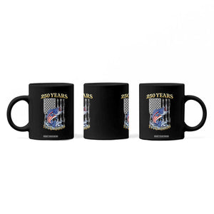 250th Anniversary USA Fishing Coffee Mug Patriotic Fisherman American Flag TS14 Print Your Wear