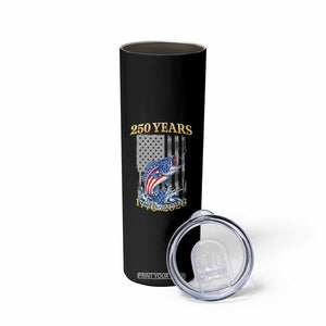 America 250th Fishing Skinny Tumbler Patriotic Fisherman American Flag TS14 Print Your Wear