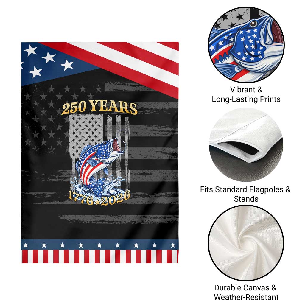 America 250th Fishing Patriotic Garden Flag Patriotic Fisherman American Flag TS14 Print Your Wear