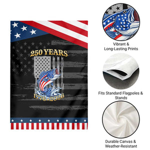 America 250th Fishing Patriotic Garden Flag Patriotic Fisherman American Flag TS14 Print Your Wear