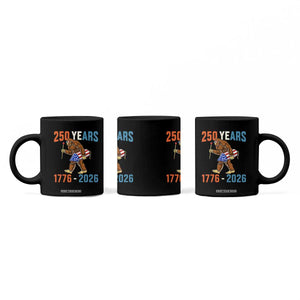 250th Anniversary USA Bigfoot Coffee Mug Funny Sasquatch American Flag Fireworks Fourth of July TS14 Print Your Wear