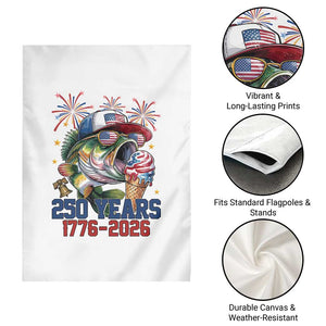 America 250th Fishing Garden Flag Patriotic Bass Fish American Flag TS14 Print Your Wear