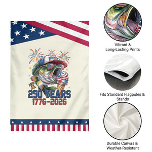 250th Anniversary USA Fishing Patriotic Garden Flag Patriotic Bass Fish American Flag TS14 Print Your Wear