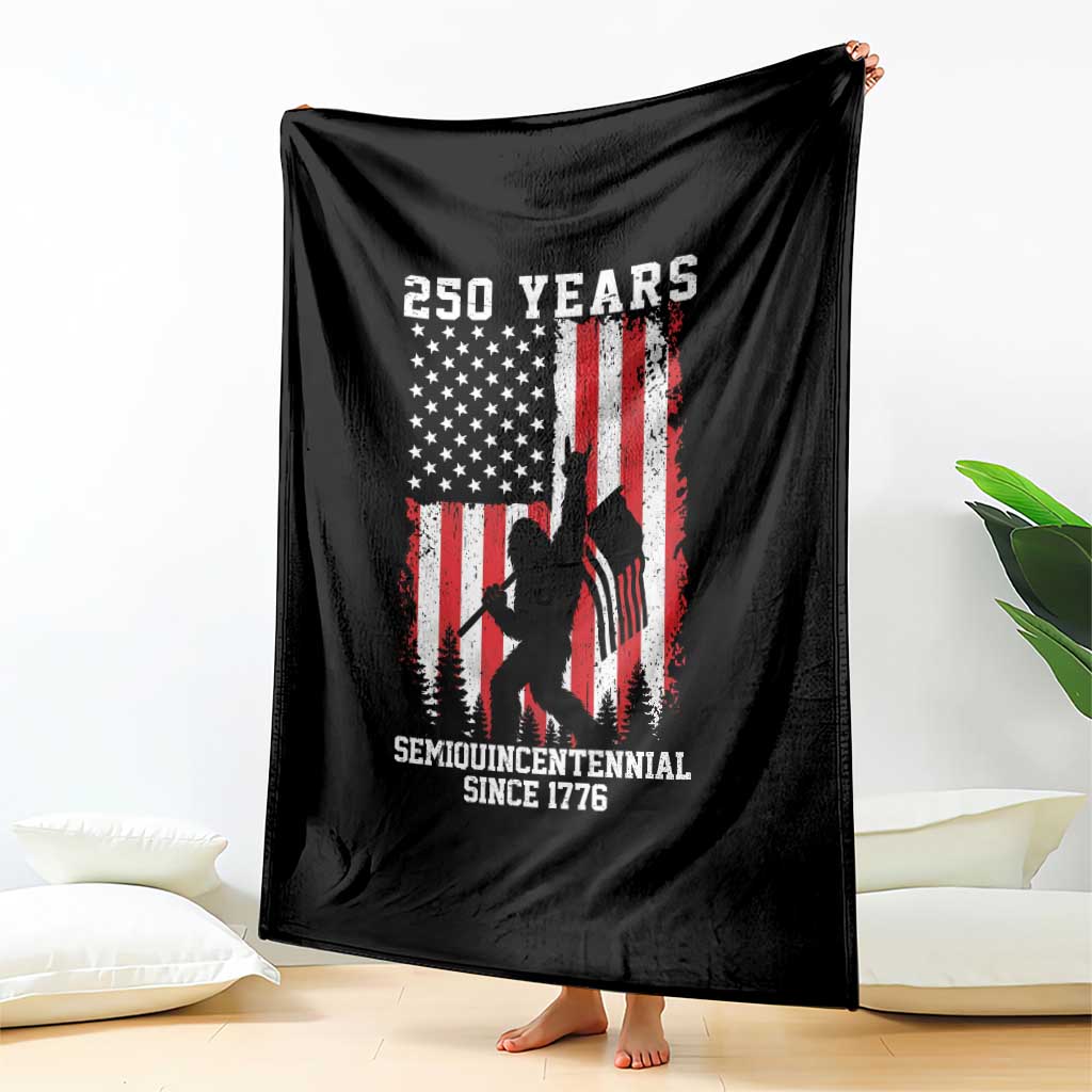 250th Anniversary USA Throw Blanket Bigfoot Patriotic American USA Flag TS14 Print Your Wear