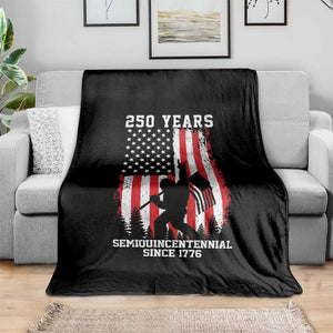 250th Anniversary USA Throw Blanket Bigfoot Patriotic American USA Flag TS14 Print Your Wear