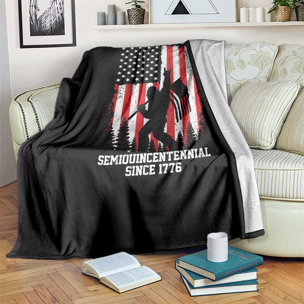 250th Anniversary USA Throw Blanket Bigfoot Patriotic American USA Flag TS14 Print Your Wear