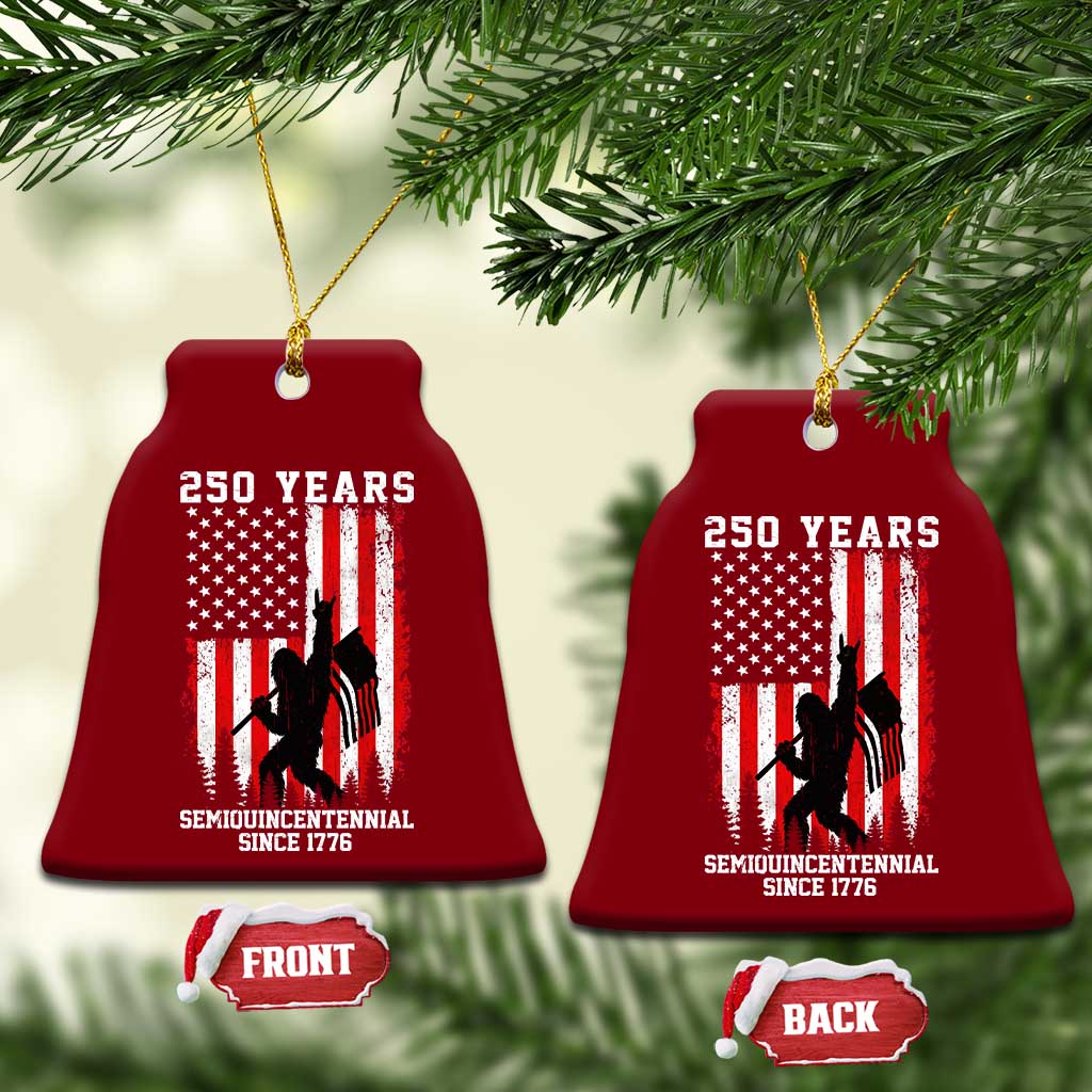250th Anniversary USA Ceramic Ornament Bigfoot Patriotic American USA Flag TS14 Print Your Wear