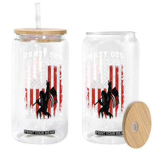 250th Anniversary USA Glass Can Bigfoot Patriotic American USA Flag TS14 Print Your Wear