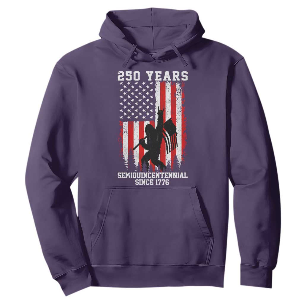 250th Anniversary USA Hoodie Bigfoot Patriotic American USA Flag TS14 Purple Print Your Wear