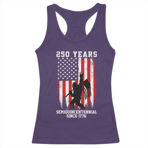 250th Anniversary USA Racerback Tank Top Bigfoot Patriotic American USA Flag TS14 Purple Print Your Wear