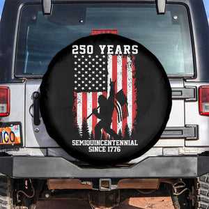 250th Anniversary USA Spare Tire Cover Bigfoot Patriotic American USA Flag TS14 No hole Black Print Your Wear