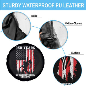 250th Anniversary USA Spare Tire Cover Bigfoot Patriotic American USA Flag TS14 Print Your Wear