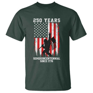 250th Anniversary USA T Shirt Bigfoot Patriotic American USA Flag TS14 Dark Forest Green Print Your Wear