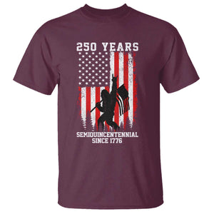 250th Anniversary USA T Shirt Bigfoot Patriotic American USA Flag TS14 Maroon Print Your Wear