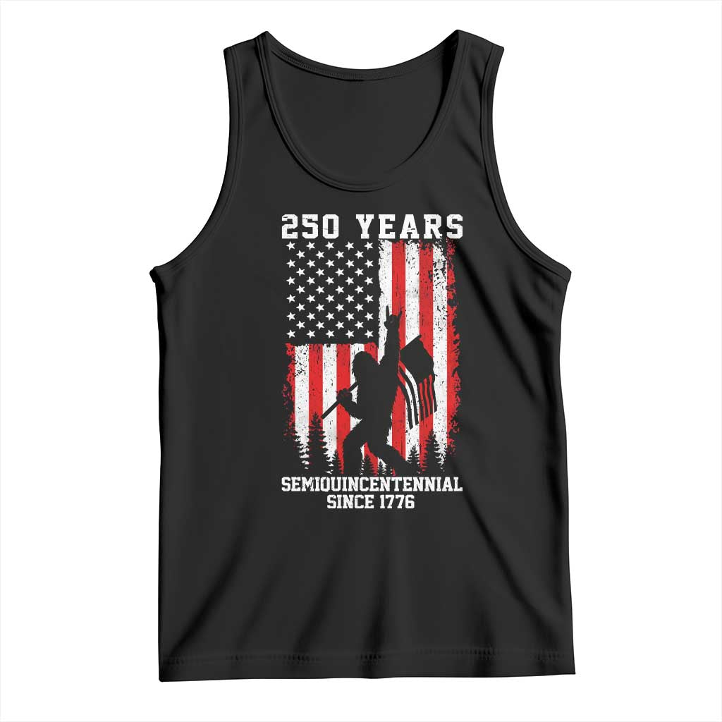 250th Anniversary USA Tank Top Bigfoot Patriotic American USA Flag TS14 Black Print Your Wear