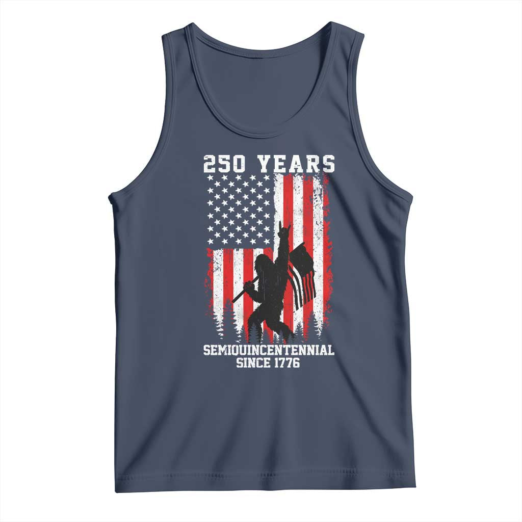 250th Anniversary USA Tank Top Bigfoot Patriotic American USA Flag TS14 Navy Print Your Wear