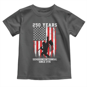 250th Anniversary USA Toddler T Shirt Bigfoot Patriotic American USA Flag TS14 Dark Heather Print Your Wear