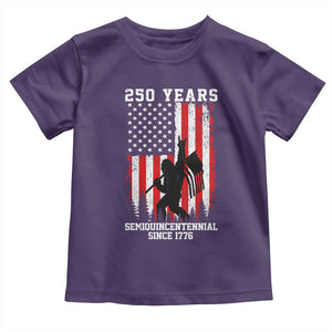 250th Anniversary USA Toddler T Shirt Bigfoot Patriotic American USA Flag TS14 Purple Print Your Wear
