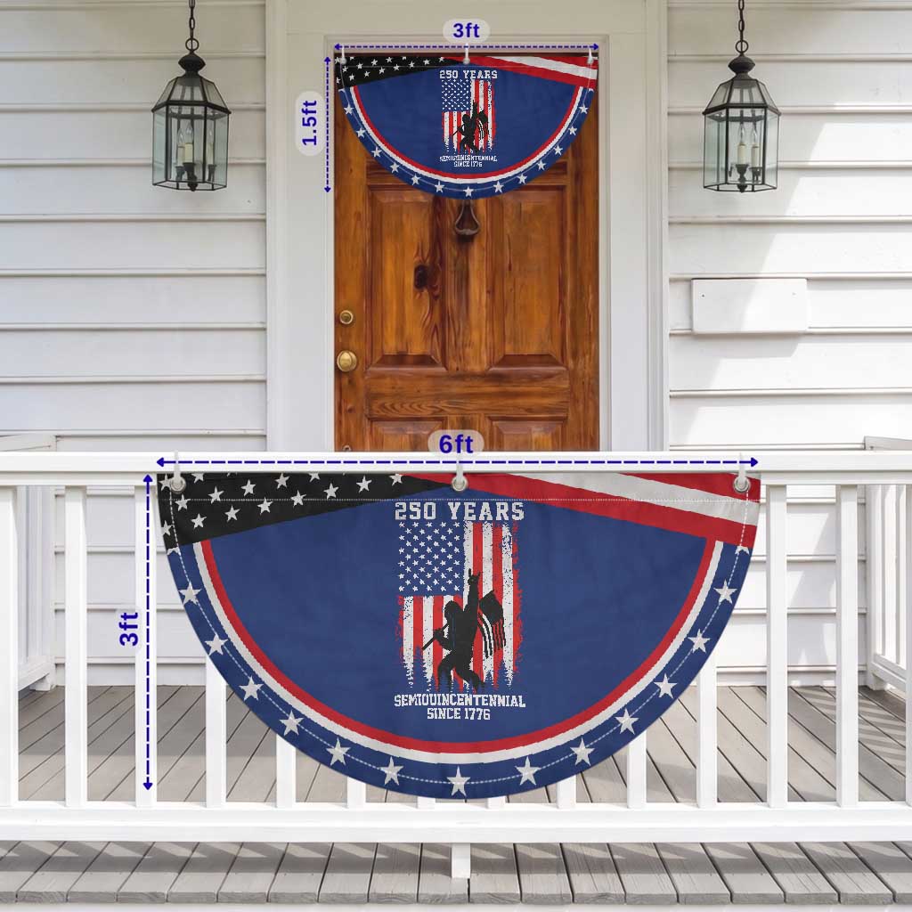 250th Anniversary USA Patriotic Fan Flag Funny Bigfoot American Flag 4th of July