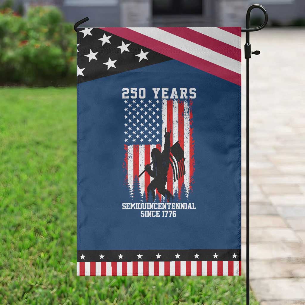 250th Anniversary USA Patriotic Garden Flag Bigfoot Patriotic American USA Flag TS14 Classic Blue Black Print Your Wear