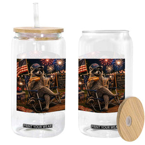 Funny Raccoon 4th of July Glass Can Chill The Fourth Out TS14 Print Your Wear