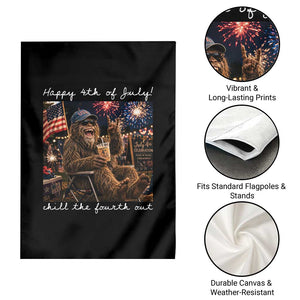 4th of July Bigfoot Garden Flag Patriotic Sasquatch American Flag Party Festival TS14 Print Your Wear