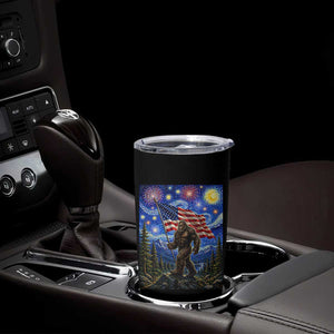 Bigfoot Patriotic 250 Years of Freedom Tumbler Cup American USA Flag Stary Night TS14 Print Your Wear