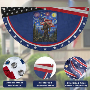 Bigfoot 250 Years of Freedom Patriotic Fan Flag American USA Flag Stary Night