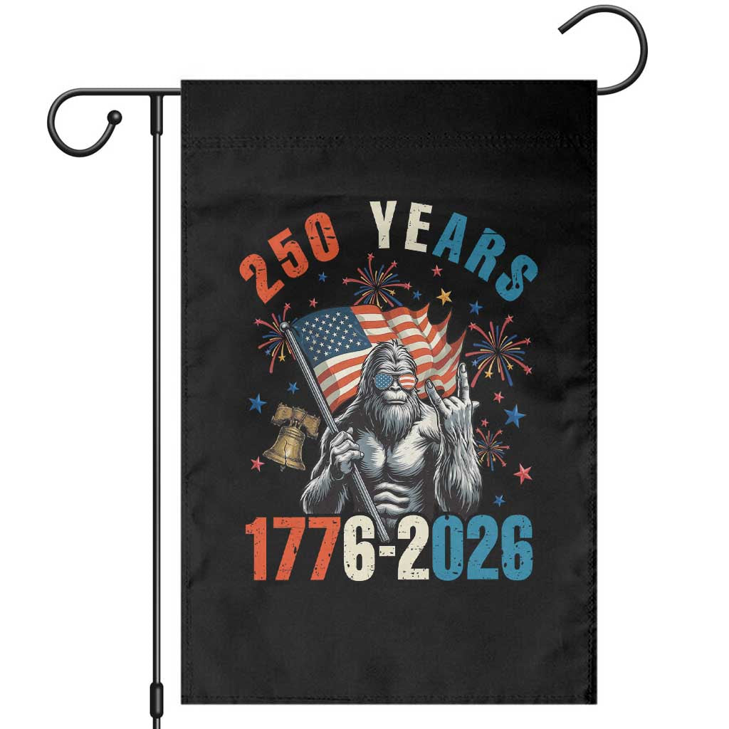 250th Anniversary USA Garden Flag Bigfoot American Flag Patriotic 4th of July TS14 Black Print Your Wear