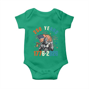 250th Anniversary USA Baby Onesie Bigfoot American Flag Patriotic 4th of July TS14 Irish Green Print Your Wear