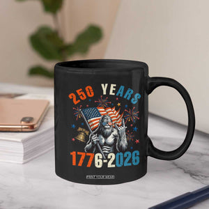 250th Anniversary USA Coffee Mug Bigfoot American Flag Patriotic 4th of July TS14 Print Your Wear