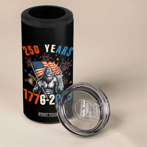 250th Anniversary USA 4 in 1 Can Cooler Tumbler Bigfoot American Flag Patriotic 4th of July TS14 Print Your Wear