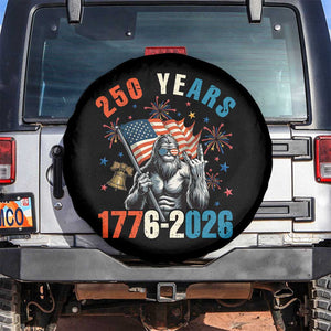 250th Anniversary USA Spare Tire Cover Bigfoot American Flag Patriotic 4th of July TS14 No hole Black Print Your Wear