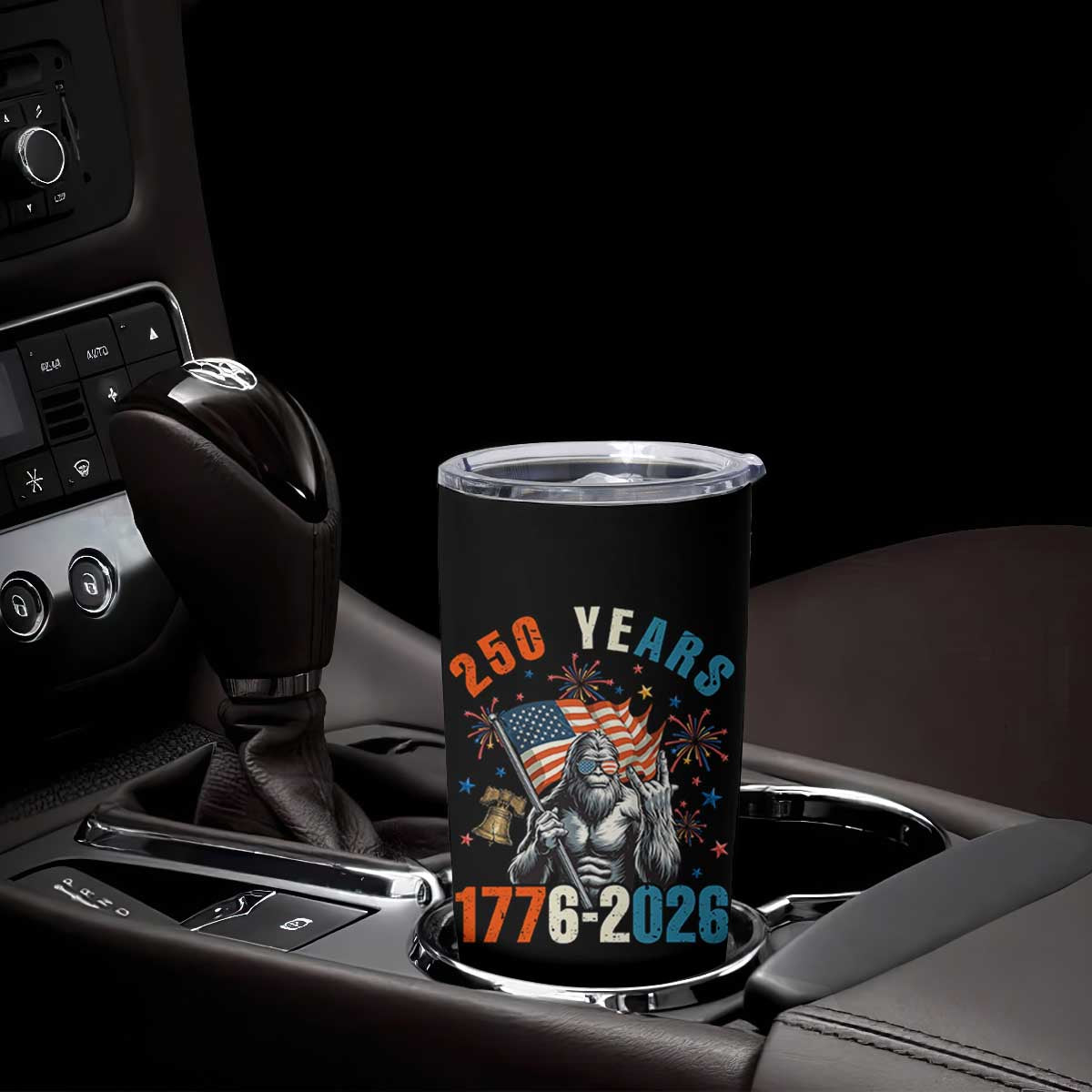 250th Anniversary USA Tumbler Cup Bigfoot American Flag Patriotic 4th of July TS14 Print Your Wear
