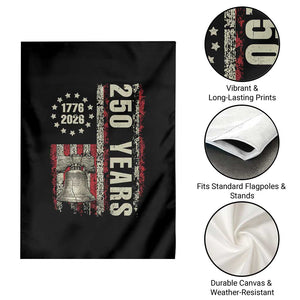 250th Anniversary USA Garden Flag Patriotic Liberty Bell 1776 2026 American Flag TS14 Print Your Wear