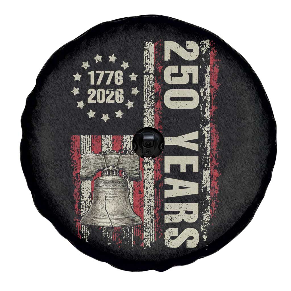 250th Anniversary USA Spare Tire Cover Patriotic Liberty Bell 1776 2026 American Flag TS14 Print Your Wear