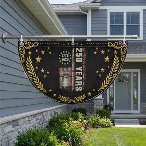 250th Anniversary USA Patriotic Fan Flag Liberty Bell 1776 2026 American Flag