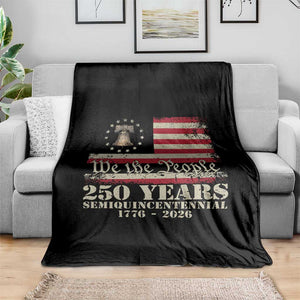 250th Anniversary USA Throw Blanket Patriotic Liberty Bell 1776 2026 Independence Day TS14 Print Your Wear