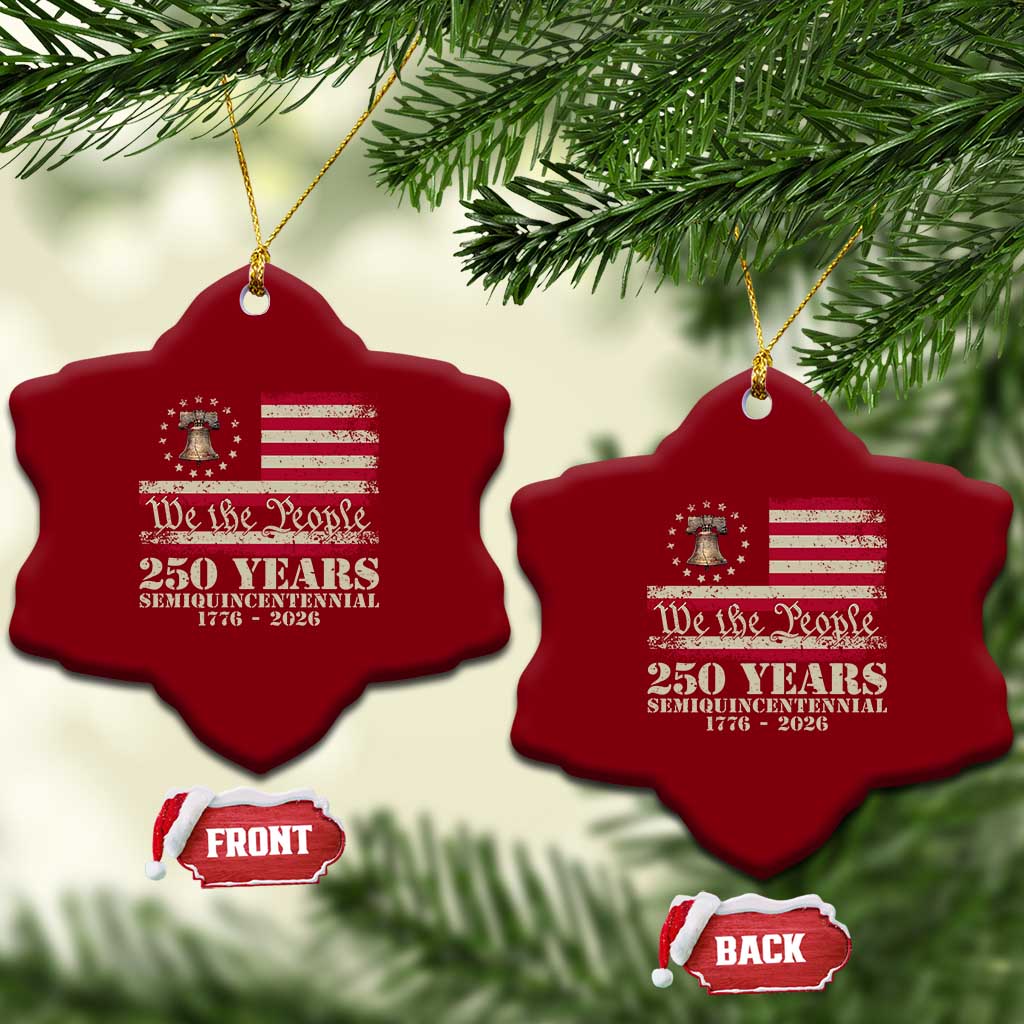 250th Anniversary USA Ceramic Ornament Patriotic Liberty Bell 1776 2026 Independence Day TS14 Print Your Wear