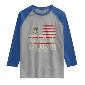 250th Anniversary USA Raglan Shirt Patriotic Liberty Bell 1776 2026 Independence Day TS14 Sport Gray Royal Print Your Wear