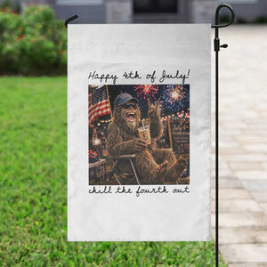 Funny Bigfoot 4th of July Garden Flag Patriotic Sasquatch American Flag Party Festival TS14 Print Your Wear