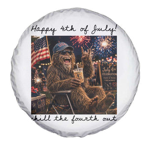 Funny Bigfoot 4th of July Spare Tire Cover Patriotic Sasquatch American Flag Party Festival TS14 Print Your Wear